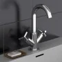 SCHÜTTE Grifo mezclador bimando para lavabo ELIOT cromado de , Grifos - Ref: Foro24-434559, Precio: 99,53 €, Descuento: %
