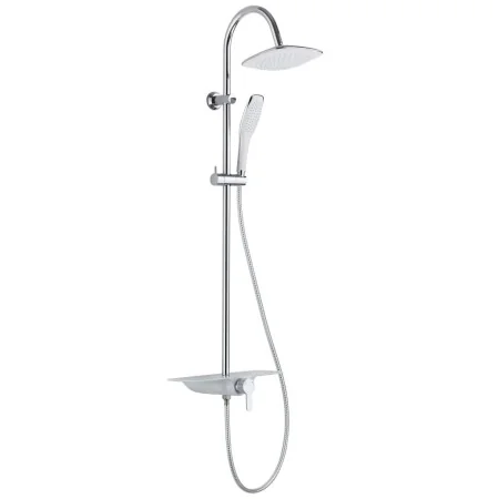 SCHÜTTE Ducha con mezclador monomando y bandeja WATERWAY Cromo-Blanco von , Duschköpfe - Ref: Foro24-435032, Preis: 158,98 €,...