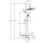 SCHÜTTE Ducha con mezclador monomando y bandeja WATERWAY Cromo-Blanco von , Duschköpfe - Ref: Foro24-435032, Preis: 158,98 €,...