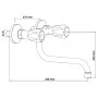 SCHÜTTE Grifo mezclador de lavabo bimando BRILLANT cromo by , Faucets - Ref: Foro24-435070, Price: 50,65 €, Discount: %