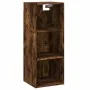 Aparador de madera contrachapada roble ahumado 34,5x34x180 cm de , Aparadores - Ref: Foro24-3189762, Precio: 90,58 €, Descuen...