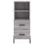 Aparador alto madera contrachapada gris Sonoma 34,5x34x180 cm by , Sideboards - Ref: Foro24-3198927, Price: 115,88 €, Discoun...
