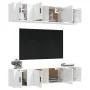 Set de muebles de TV 6 pzas madera contrachapada blanco brillo de , Muebles TV - Ref: Foro24-3188656, Precio: 248,30 €, Descu...