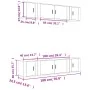 Set de muebles de TV 6 pzas madera contrachapada blanco brillo de , Muebles TV - Ref: Foro24-3188656, Precio: 248,30 €, Descu...