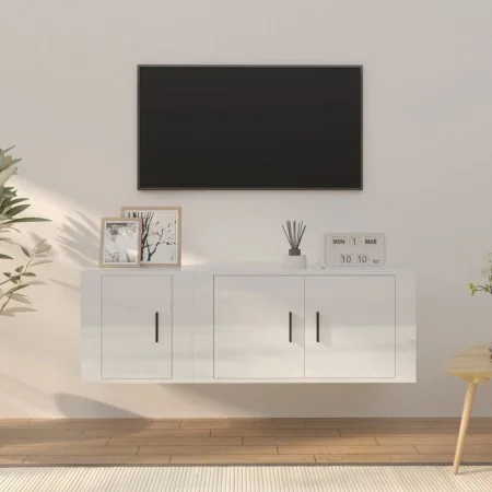 Set de muebles de TV 2 pzas madera contrachapada blanco brillo von , TV-Möbel - Ref: Foro24-3188408, Preis: 82,10 €, Rabatt: %