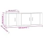 Set de muebles de TV 2 pzas madera contrachapada blanco brillo von , TV-Möbel - Ref: Foro24-3188408, Preis: 82,10 €, Rabatt: %