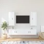 Set de muebles de TV 4 pzas madera contrachapada blanco brillo von , TV-Möbel - Ref: Foro24-3188848, Preis: 264,35 €, Rabatt: %