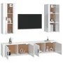 Set de muebles de TV 4 pzas madera contrachapada blanco brillo von , TV-Möbel - Ref: Foro24-3188848, Preis: 264,35 €, Rabatt: %