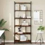 Librería 6 estantes madera ingeniería roble ahumado 76x32x192cm von , Bücherregale und Regale - Ref: Foro24-833947, Preis: 98...