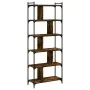 Librería 6 estantes madera ingeniería roble ahumado 76x32x192cm von , Bücherregale und Regale - Ref: Foro24-833947, Preis: 98...