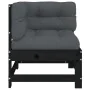 Sofá esquinero con cojines madera maciza de pino negro by , Modular outdoor sofas - Ref: Foro24-825545, Price: 146,81 €, Disc...