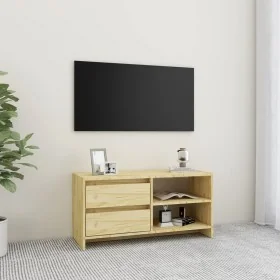 Mueble de TV madera maciza de pino 80x31x39 cm by , TV Furniture - Ref: Foro24-809894, Price: 64,20 €, Discount: %