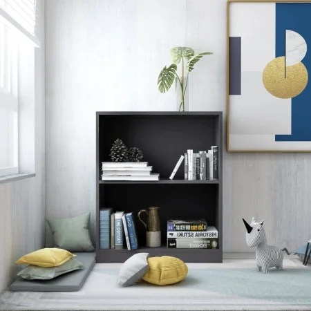 Estantería madera de ingeniería gris 60x24x76 cm by , Bookcases and shelves - Ref: Foro24-800857, Price: 45,18 €, Discount: %