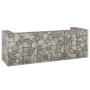 Muro gaviones para contenedor basura galvanizado 325x100x110 cm by , Waste container supports - Ref: Foro24-151301, Price: 17...