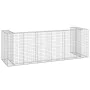Muro gaviones para contenedor basura galvanizado 325x100x110 cm by , Waste container supports - Ref: Foro24-151301, Price: 17...