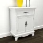 Armario con 2 puertas y 1 cajón madera blanco by , Sideboards - Ref: Foro24-241375, Price: 183,30 €, Discount: %