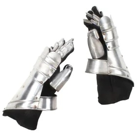 Guanteletes de caballero medieval réplica LARP acero plateado by , Collectible weapons - Ref: Foro24-286207, Price: 91,71 €, ...