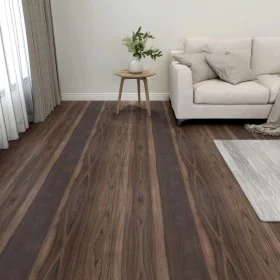 Lamas para suelo autoadhesivas 55 uds PVC marrón oscuro 5,11 m² by , Floors and carpets - Ref: Foro24-324663, Price: 74,40 €,...