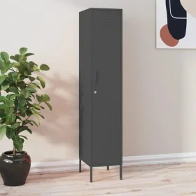 Armario de taquilla de acero gris antracita 35x46x180 cm by , Lockers and storage cabinets - Ref: Foro24-336258, Price: 217,8...