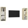 Muebles de salón de pared 2 piezas blanco y roble Sonoma von , TV-Möbel - Ref: Foro24-3079858, Preis: 99,06 €, Rabatt: %