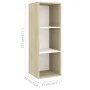 Muebles de salón de pared 2 piezas blanco y roble Sonoma von , TV-Möbel - Ref: Foro24-3079858, Preis: 99,06 €, Rabatt: %