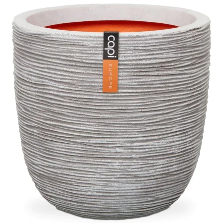 Capi Macetero Nature Rib color marfil 43x41 cm KOFI933 by , Pots and planters - Ref: Foro24-424240, Price: 96,69 €, Discount: %