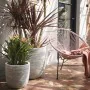 Capi Macetero Nature Rib color marfil 43x41 cm KOFI933 by , Pots and planters - Ref: Foro24-424240, Price: 96,69 €, Discount: %