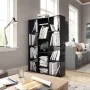 Divisor/estantería aglomerado negro brillante 100x24x140 cm von , Raumteiler - Ref: Foro24-800448, Preis: 86,85 €, Rabatt: %