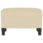 Reposapiés de tela crema 60x50x41 cm by , Ottomans - Ref: Foro24-349329, Price: 52,67 €, Discount: %