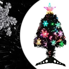 Árbol de Navidad artificial y soporte negro fibra óptica 64 cm by , Christmas trees - Ref: Foro24-328460, Price: 34,98 €, Dis...