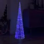Cono de luz LED de pirámide decorativo acrílico azul 120 cm de , Luces de Navidad - Ref: Foro24-329807, Precio: 70,98 €, Desc...