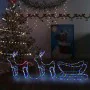 Renos y trineo de Navidad decoración jardín 576 LEDs de , Luces de Navidad - Ref: Foro24-329813, Precio: 81,65 €, Descuento: %