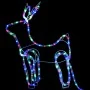 Renos y trineo de Navidad decoración jardín 576 LEDs de , Luces de Navidad - Ref: Foro24-329813, Precio: 81,65 €, Descuento: %
