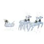 Renos y trineo de Navidad de exterior con 100 LED plateado de , Luces de Navidad - Ref: Foro24-329832, Precio: 94,83 €, Descu...