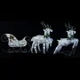 Renos y trineo de Navidad de exterior con 100 LED plateado de , Luces de Navidad - Ref: Foro24-329832, Precio: 94,83 €, Descu...