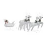 Renos y trineo de Navidad de exterior con 100 LED plateado de , Luces de Navidad - Ref: Foro24-329832, Precio: 94,83 €, Descu...
