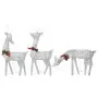 Familia renos de Navidad malla blanco frío plateado 270x7x90 cm de , Luces de Navidad - Ref: Foro24-342677, Precio: 71,72 €, ...