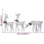 Familia renos de Navidad malla blanco frío plateado 270x7x90 cm de , Luces de Navidad - Ref: Foro24-342677, Precio: 71,72 €, ...