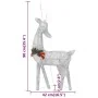 Familia renos de Navidad malla blanco frío plateado 270x7x90 cm de , Luces de Navidad - Ref: Foro24-342677, Precio: 71,72 €, ...