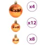 Bolas de Navidad 100 unidades marrón 3 / 4 / 6 cm by , Festive decorations - Ref: Foro24-356099, Price: 22,32 €, Discount: %