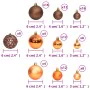 Bolas de Navidad 100 unidades marrón 3 / 4 / 6 cm by , Festive decorations - Ref: Foro24-356099, Price: 22,32 €, Discount: %