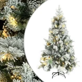 Árbol de Navidad con nieve, luces LED y piñas PVC y PE 195 cm by , Christmas trees - Ref: Foro24-3094561, Price: 251,47 €, Di...