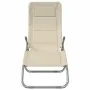 Tumbona plegable 2 uds textilene acero con recubrimiento crema by , Loungers - Ref: Foro24-312476, Price: 176,73 €, Discount: %