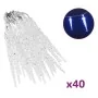 Luces carámbanos de Navidad control remoto 40 uds acrílico azul by , Christmas lights - Ref: Foro24-328614, Price: 22,36 €, D...