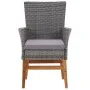 Set comedor jardín 9 pzas ratán sintético y madera acacia gris von , Gartensets - Ref: Foro24-46009, Preis: 851,15 €, Rabatt: %
