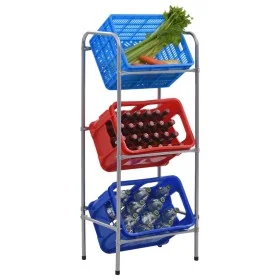 Estantería almacenaje para 3 cajas acero plateado 50x33x116 cm von , Industrieregale - Ref: Foro24-285212, Preis: 48,39 €, Ra...