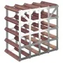 Botellero para 20 botellas madera maciza de pino marrón by , Wine racks - Ref: Foro24-340892, Price: 59,87 €, Discount: %