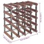 Botellero para 20 botellas madera maciza de pino marrón by , Wine racks - Ref: Foro24-340892, Price: 59,87 €, Discount: %