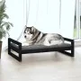 Cama para perros madera maciza de pino negro 105,5x75,5x28 cm by , Beds for dogs - Ref: Foro24-821491, Price: 72,15 €, Discou...