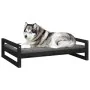 Cama para perros madera maciza de pino negro 105,5x75,5x28 cm by , Beds for dogs - Ref: Foro24-821491, Price: 72,15 €, Discou...